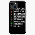 Bikergod Motorcycle Biker 1N23456 When Life Gets Down Remember It's Only One Down The Rest Is Up Phone Case Cover TLWA178