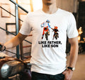 Bikergod Motorcycle Like Father Like Son T-shirt Design 2D Full Printed Sizes S - 5XL - NAYA360