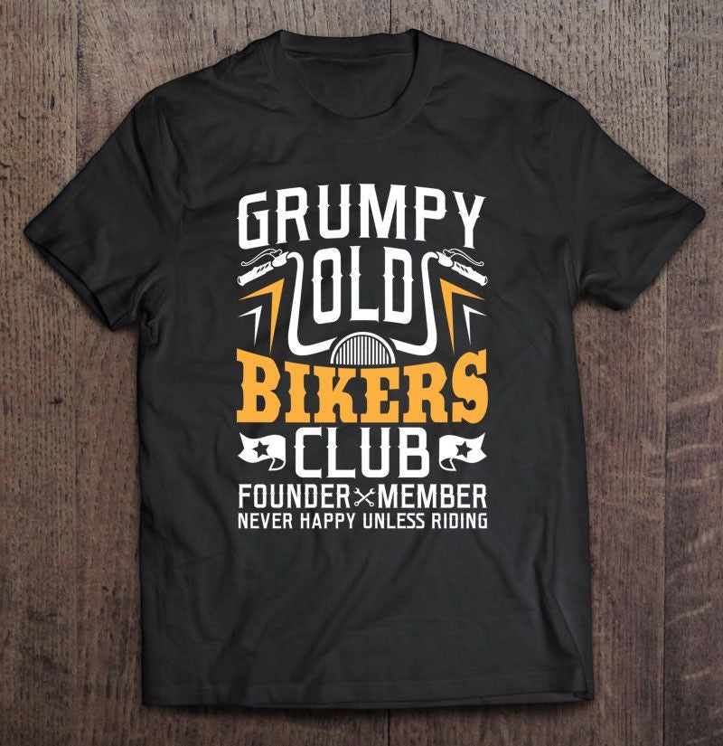 Bikergod Motorcycle Grumpy Old Bikers Club T-shirt Design 2D Full Printed Sizes S - 5XL - NAIA275