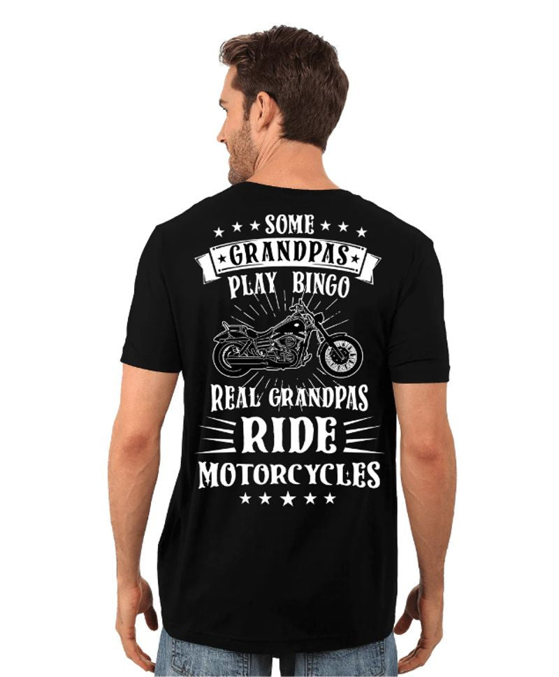 Bikergod Motorcycle Real Grandpas Ride Motorcycles T-shirt Design 2D Full Printed Sizes S - 5XL - NASA12