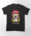 Bikergod Motorcycle Skull Biker Live to ride T-shirt Design 2D Full Printed Sizes S - 5XL - NAKA328