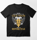 Bikergod Motorcycles Never Underestimate Old Man With A Motorcycle T-shirt Design 2D Full Printed Sizes S - 5XL - NAGA536