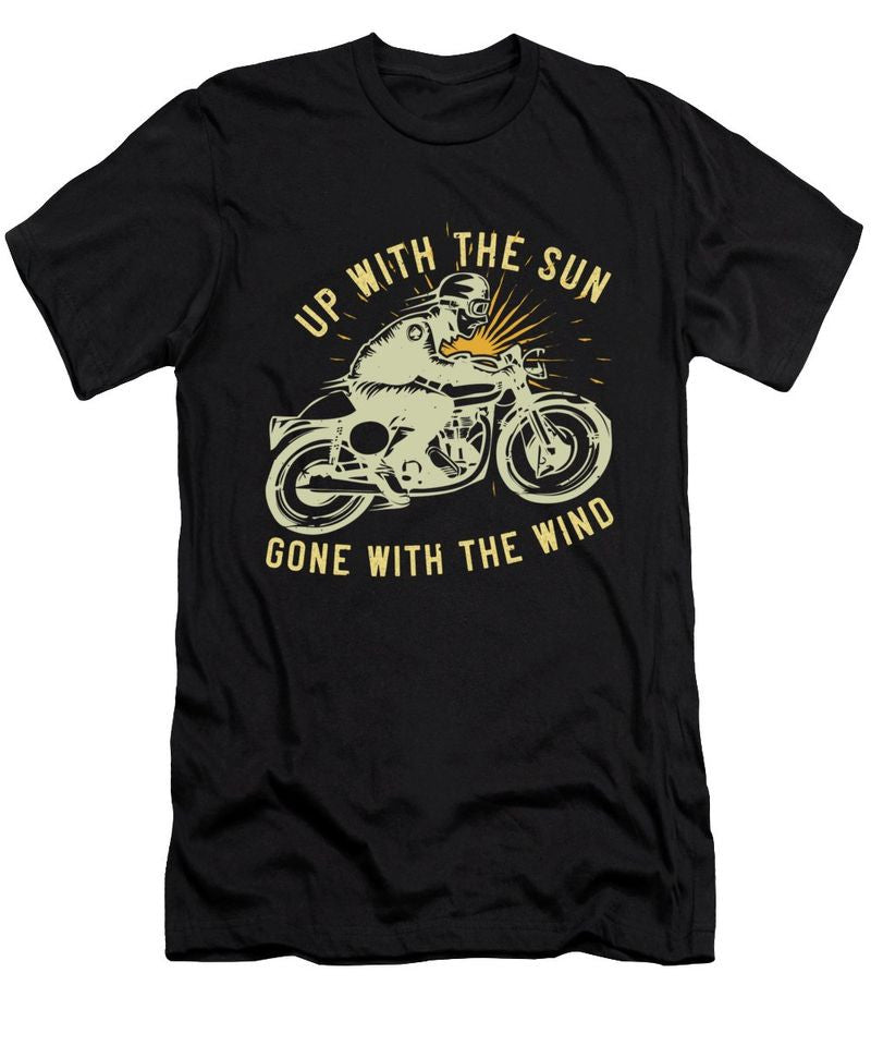 Bikergod Motorcycle Up with the sun gone with the wind T-shirt Design 2D Full Printed Sizes S - 5XL - TLUA27B