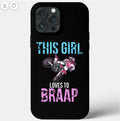 Bikergod Motorcycle Biker This Girl Loves To Braap Phone Case Cover NMPC001