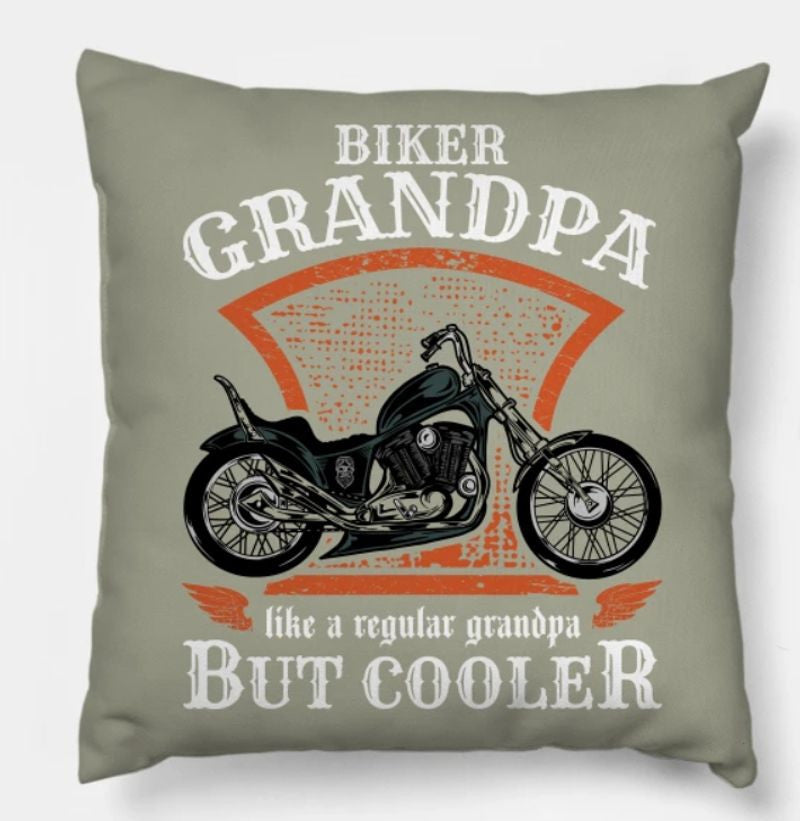 Bikergod Motorcycles Biker Grandpa Pillow Case Design 3D Full Printed NANA283