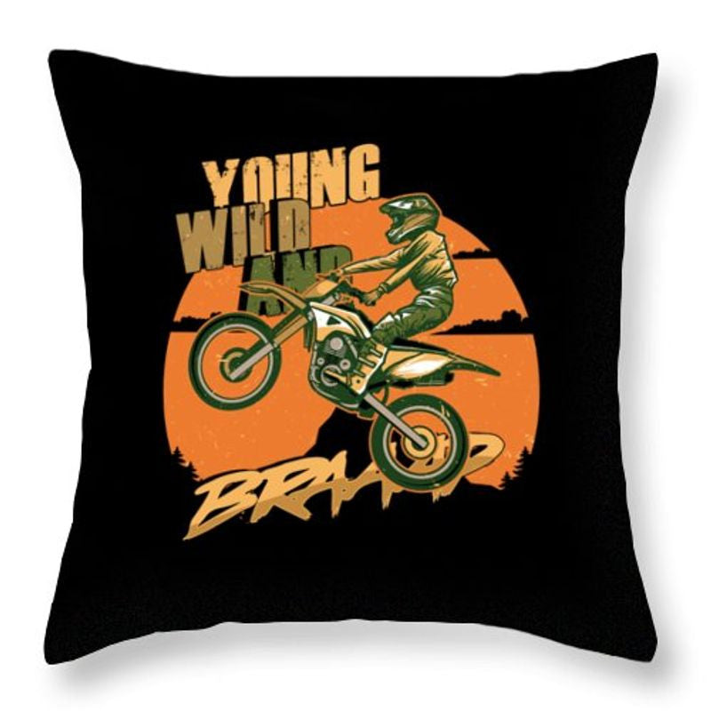 Bikergod Motorcycle Young Wild And Motocross Pillow Case Design 3D Full Printed NAXA121