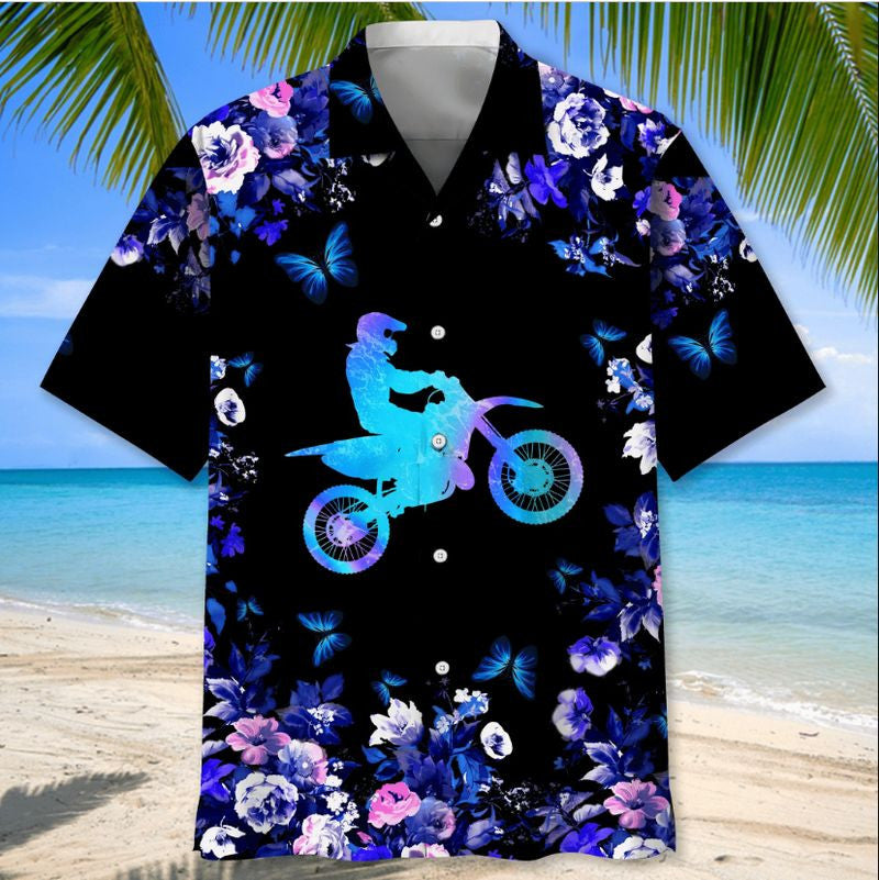 Bikergod Motorcycle Motocross Hawaii Shirt Design 3D Full Printed Sizes S - 5XL NASA452