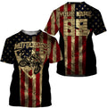 Bikergod Motorcycle Motorcross USA Flag Custom Name And Number T-shirt Design 3D Full Printed Sizes S - 5XL - NMQE01
