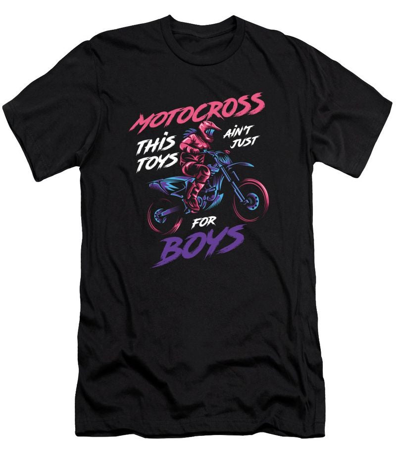 Bikergod Motorcycle Motocross This Toys Ain't Just For Boys T-shirt Design 2D Full Printed Sizes S - 5XL - NAXA105