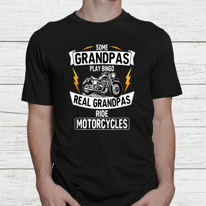 Bikergod Motorcycle Real Grandpas Ride Motorcycles T-shirt Design 2D Full Printed Sizes S - 5XL - NANA311