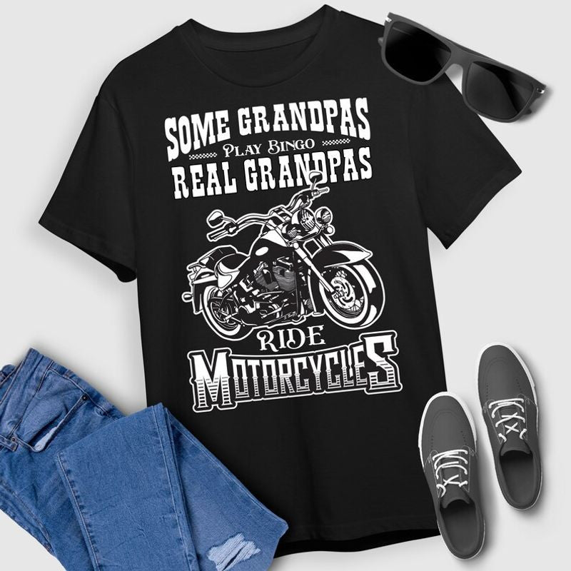 Bikergod Motorcycle Real Grandpas Ride Motorcycles T-shirt Design 2D Full Printed Sizes S - 5XL - NAIA45
