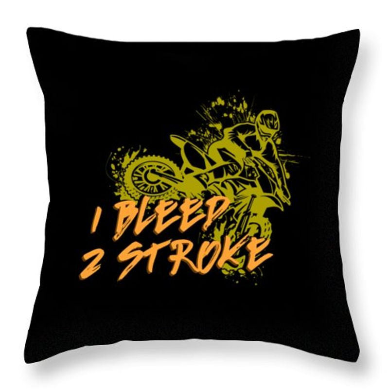 Bikergod Motorcycle I Bleed 2 Stroke Motocross Pillow Case Design 3D Full Printed NAXA155