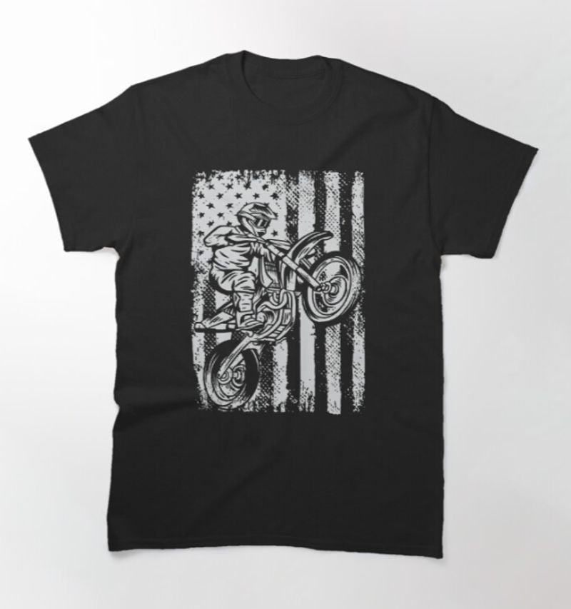 Bikergod Motorcycle American Biker T-shirt Design 2D Full Printed Sizes S - 5XL - NAKA322