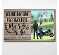 Bikergod Motorcycle You Are My One Motorycle Couple Custom Names Poster NANA146