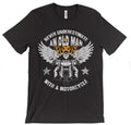Bikergod Motorcycles An Old Man With A Motorcycle T-shirt Design 2D Full Printed Sizes S - 5XL - NAFA294