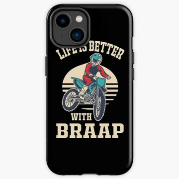 Bikergod Motorcycle Biker Life Is Better With Braap Phone Case Cover TLWA184