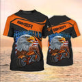 Bikergod Motorcycle Eagle Biker Ride Like The Wind T-shirt Design 3D Full Printed Sizes S - 5XL - NASA459