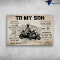 Bikergod Motorcycle Dad And Son Biker Wherever Your Journey In Life May Take You Vintage Poster NAIA172
