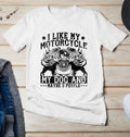 Bikergod Motorcycles I like my motorcycle my dog T-shirt Design 2D Full Printed Sizes S - 5XL - NAFA210