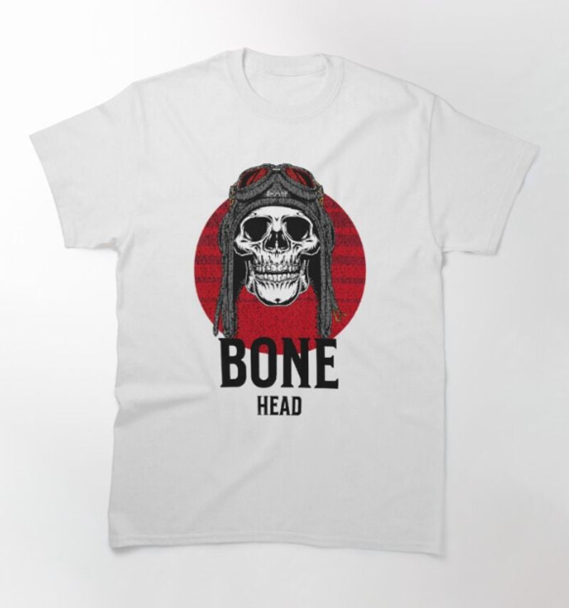 Bikergod Motorcycle Bonehead biker T-shirt Design 2D Full Printed Sizes S - 5XL - NAPA589