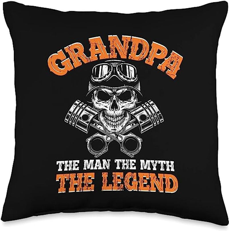 Bikergod Motorcycles Biker Grandpa The Man The Myth The Legend Pillow Case Design 3D Full Printed NAIA30