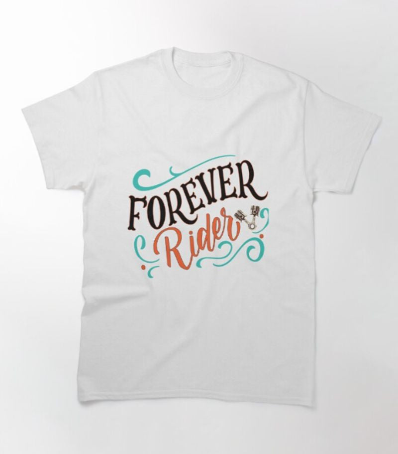 Bikergod Motorcycle Forever rider T-shirt Design 2D Full Printed Sizes S - 5XL - NAPA594