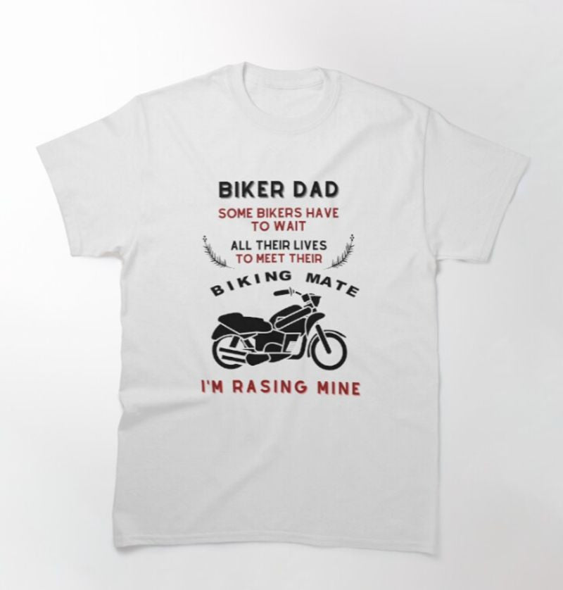 Bikergod Motorcycle Biker Dad T-shirt Design 2D Full Printed Sizes S - 5XL - NATA507