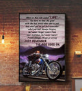 Bikergod Motorcycle While On This Ride Called Life Poster NAIA137
