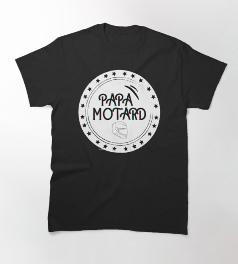 Bikergod Motorcycle Papa Motard T-shirt Design 2D Full Printed Sizes S - 5XL - NAUA262