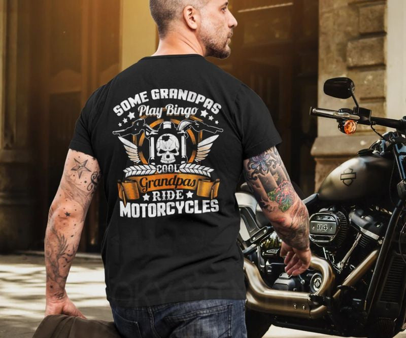 Bikergod Motorcycle Cool Grandpas Ride Motorcycles T-shirt Design 2D Full Printed Sizes S - 5XL - NAIA72