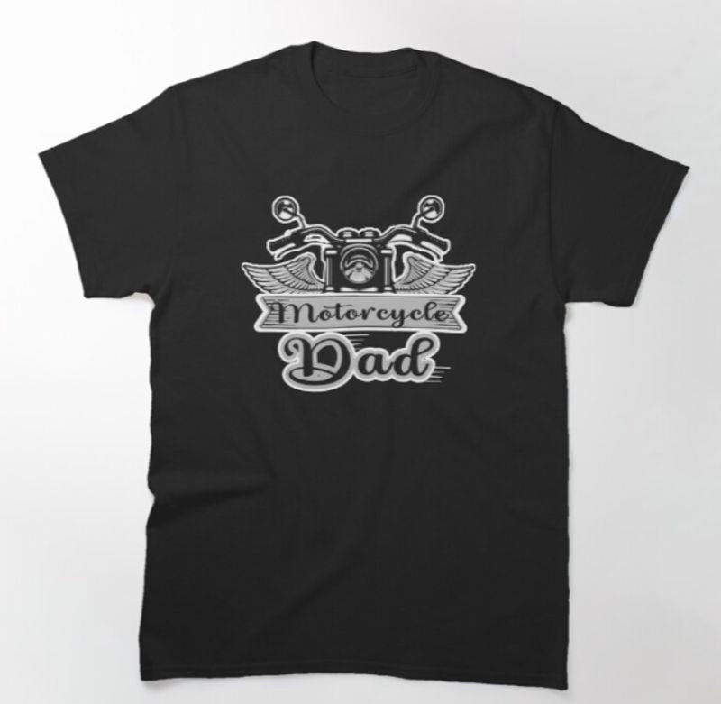 Bikergod Motorcycle Dad T-shirt Design 2D Full Printed Sizes S - 5XL - NATA517