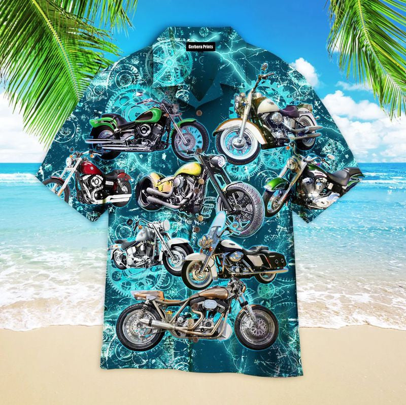 Bikergod Motorcycle Hawaii Shirt Design 3D Full Printed Sizes S - 5XL NASA529