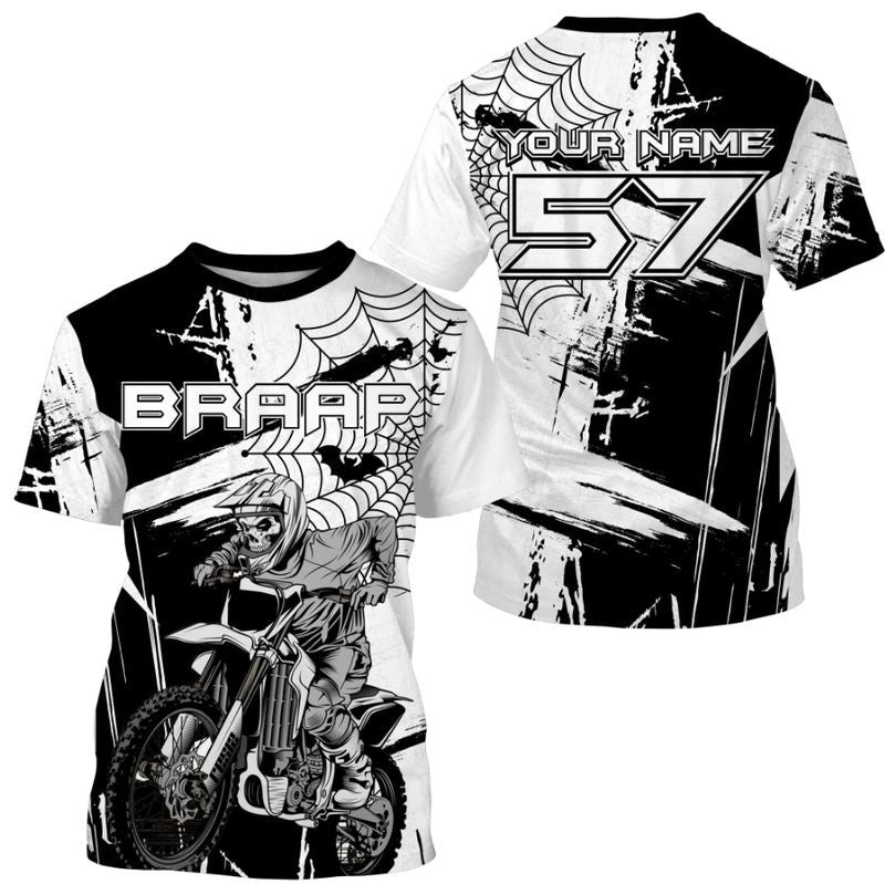 Bikergod Motorcycle Braap Custom Name And Number T-shirt Design 3D Full Printed Sizes S - 5XL - NMQI143