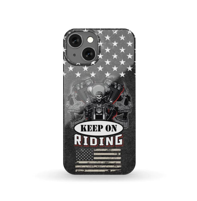 Bikergod Motorcycle Keep On Riding Phone Case Cover NMPC058