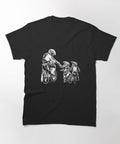 Bikergod Motorcycle Biker Dad and Two Kids T-shirt Design 2D Full Printed Sizes S - 5XL - NAUA268