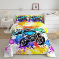 Bikergod Motorcycle  Dirt Bike Bedding Set Cover Design 3D - NAIA380