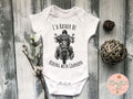 Bikergod Motorcycle I'd Rather Be Riding with Grandpa COTTON Baby Onesie Bodysuit NAYA412