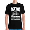 Bikergod Motorcycle The Best Dads Have Daughters Who Ride Motorcycles T-shirt Design 2D Full Printed Sizes S - 5XL - NAIA60
