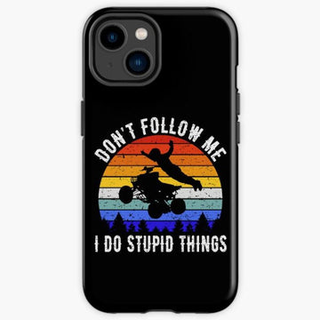 Bikergod Motorcycle Biker Don't Follow Me I Do Stupid Things Phone Case Cover TLWA122