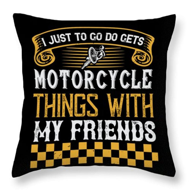Bikergod Motorcycle I just to go do motorcycle things with my friends Pillow Case Design 3D Full Printed TLUA25A