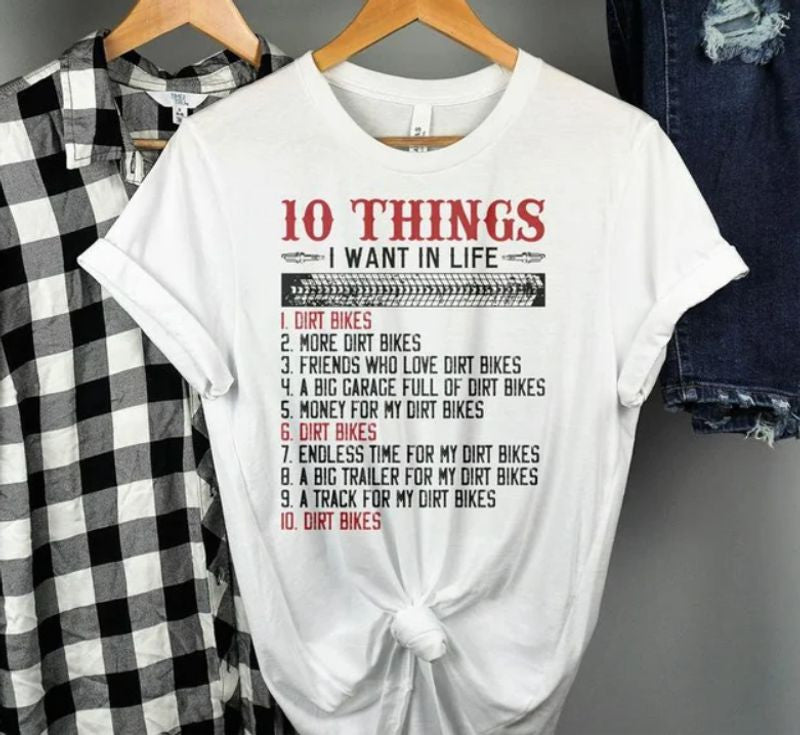 Bikergod Motorcycles Biker 10 things T-shirt Design 2D Full Printed Sizes S - 5XL - NAFA211