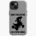 Bikergod Motorcycle Biker Don't Follow Me I Do Stupid Things Phone Case Cover TLWA131
