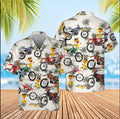 Bikergod Motorcycle Motobike Dirt Bike Hawaii Shirt Design 3D Full Printed Sizes S - 5XL NAIA373