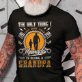 Bikergod Motorcycle The only thing I love more than motorcycles is being a grandpa T-shirt Design 2D Full Printed Sizes S - 5XL - NAIA193
