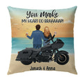 Bikergod Motorcycle You Make My Heart Go Braaap Custom Names Pillow Case Design 3D Full Printed NMPC066