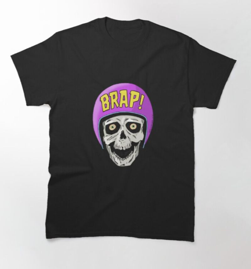 Bikergod Motorcycle Skull Biker BRAP T-shirt Design 2D Full Printed Sizes S - 5XL - NAKA347