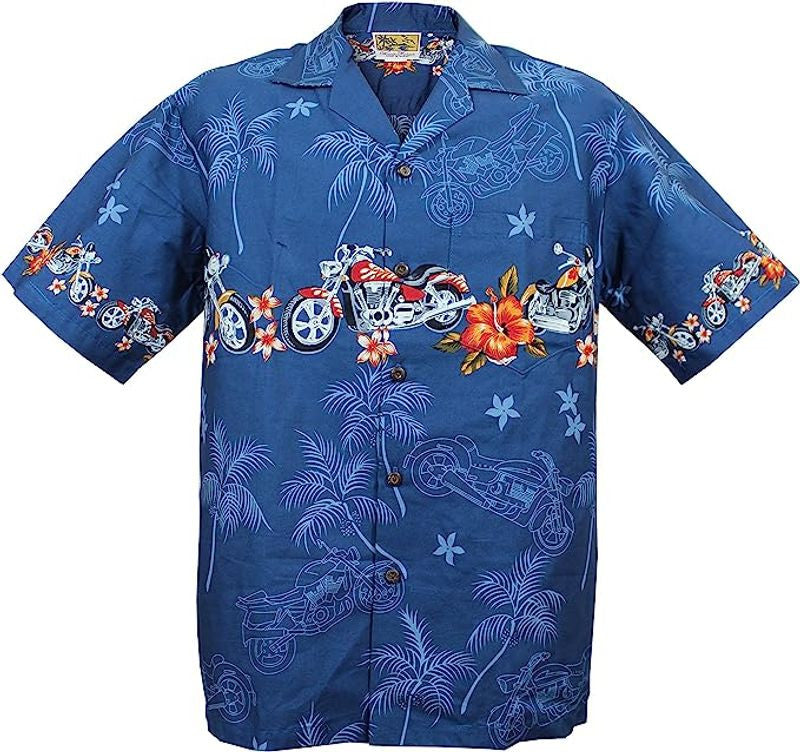 Bikergod Motorcycle Aloha Hawaii Shirt Design 3D Full Printed Sizes S - 5XL NASA70