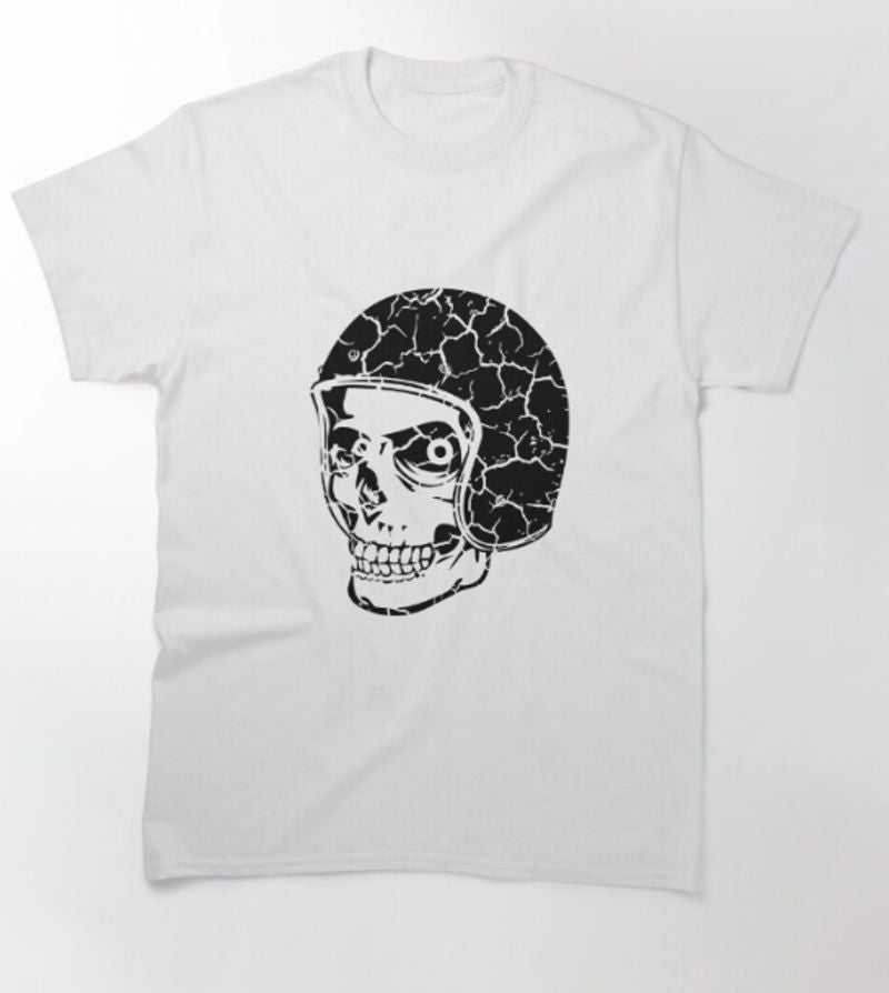 Bikergod Motorcycle Motorcyclist Skull T-shirt Design 2D Full Printed Sizes S - 5XL - NAHA450