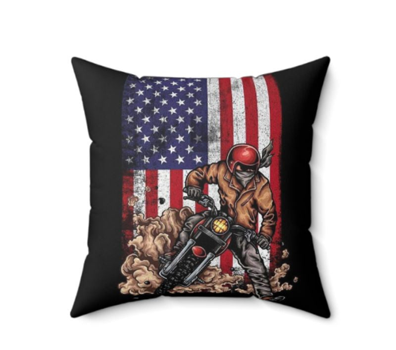 Bikergod Motorcycle Fourth of July Independence Day Pillow Case Design 3D Full Printed NAXA78S