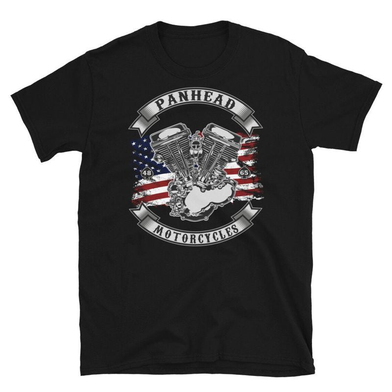 Bikergod Motorcycle Panhead Motorcycles T-shirt Design 2D Full Printed Sizes S - 5XL - NAVA394